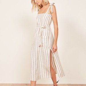 reformation elliott linen dress
